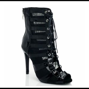 Brand New Burju Dance Heels
Tempest - Black Open Toe Mesh Cut Out Bootie